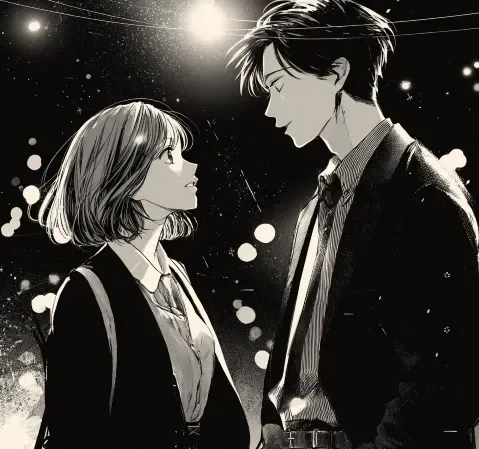 奇幻题材漫画条目封面，古树与发光符文